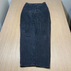 LL Bean Mens Black Denim Jeans Straight Leg High Rise 29x31 Fade Wash
